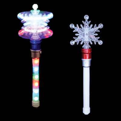 EL244 Light Up Snowflake Spinner